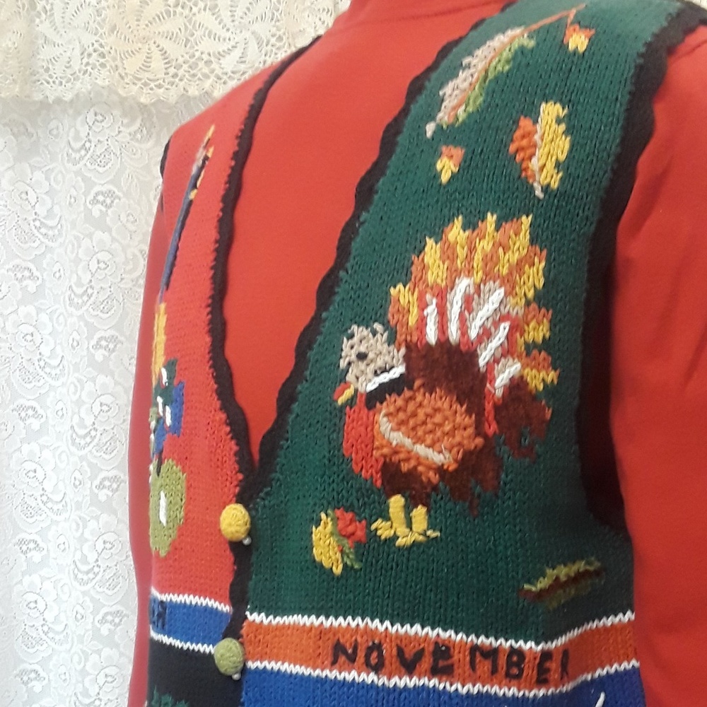 Fall, Winter Embroidered Vest - Picture 5 of 8